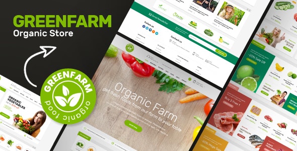 Greenfarm v1.1.3 - WordPress食品商店主题插图