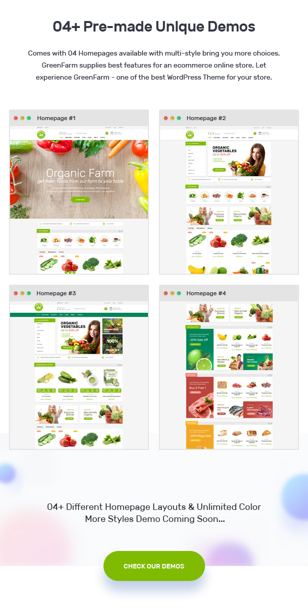 Greenfarm v1.1.3 - WordPress食品商店主题插图(1)