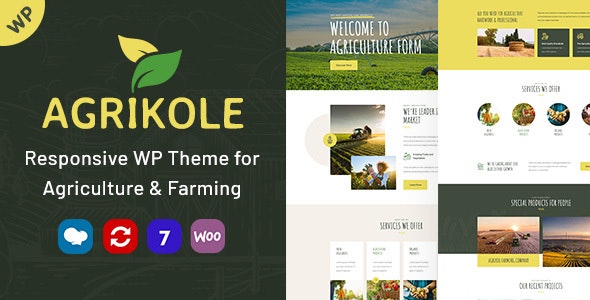 Agrikole v1.15 - WordPress农业主题插图