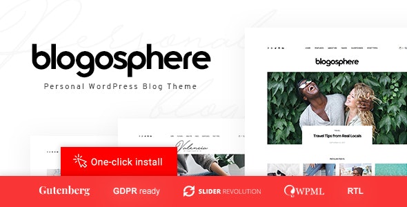 Blogosphere v1.1.1- WordPress博客主题插图