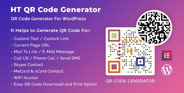 HT QR Code Generator v2.3.7 - WordPressQR代码插件插图