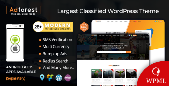 AdForest v5.1.4（已汉化） – WordPress分类广告主题插图