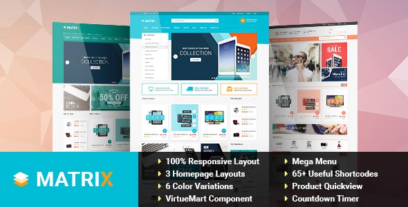 Matrix v3.9.6破解版 - Joomla在线商店模板插图