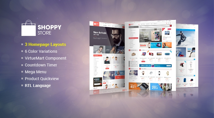 SJ ShoppyStore v3.9.6破解版 - Joomla在线商店模板插图