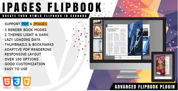 iPages Flipbook for WordPress v1.4.7 – WordPres HTML5动画书插件插图