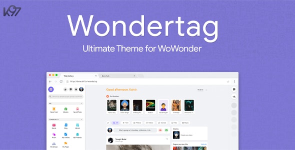 Wondertag v2.8.3 – WoWonder终极主题插图