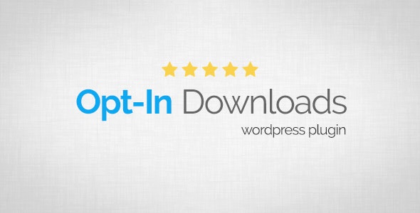 Opt-In Downloads v4.06 – WordPress订阅下载插件插图