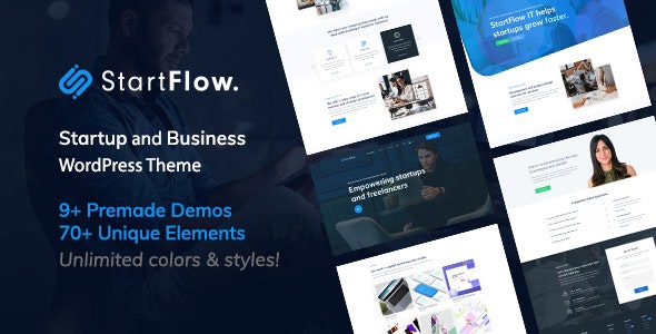 StartFlow v1.21 – WordPress创意多用途主题插图