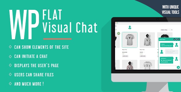 WP Flat Visual Chat v5.399破解版（已汉化） – WordPress实时聊天-远程视图-在线客服插件插图