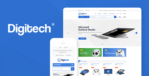 Digitech v1.1.6 – WooCommerce的技术主题插图