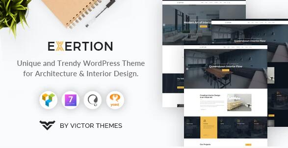 Exertion V1.2破解版 - WordPress建筑行业主题
