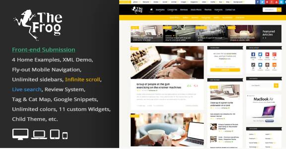 The Frog v3.8- WordPress杂志主题