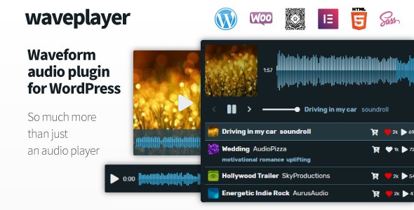 WavePlayer v3.6.4 – WordPress和WooCommerce音频播放器插件插图