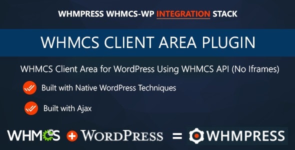 WHMCS Client Area for WordPress v4.1 Revision 7插图