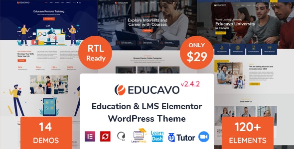 Educavo v3.1.6 - WordPress教育主题插图