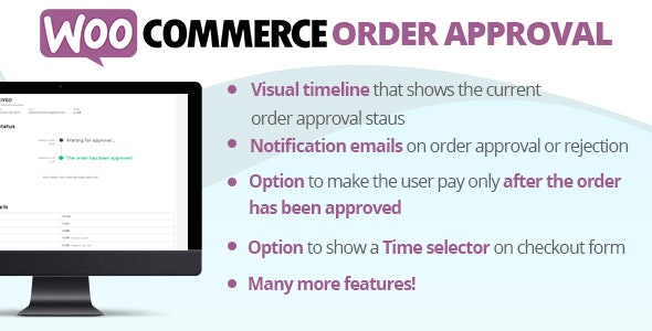 WooCommerce Order Approval v8.9 - WooCommerce订单批准插件插图