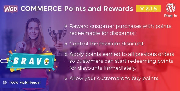 Bravo - WooCommerce Points and Rewards v2.5.7（已汉化） - WordPress WooCommerce积分和奖励插件插图