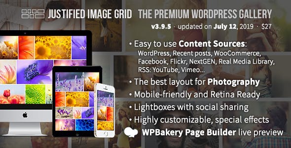 Justified Image Grid v4.7 - WordPress画廊插件插图