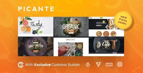 Picante v2.6.0 – WordPress餐厅主题插图