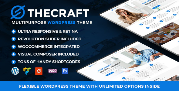 TheCraft v1.22 –WordPress响应式多用途高级主题插图