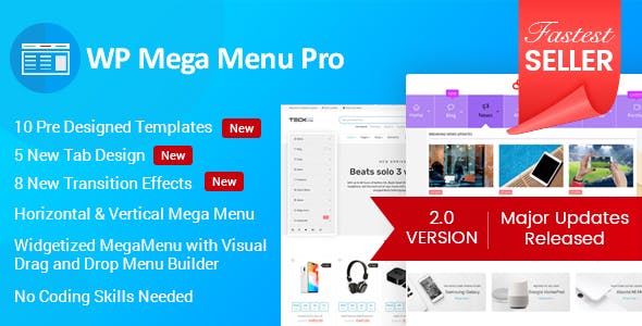 WP Mega Menu Pro v2.1.7 - WordPress的响应式Mega Menu插件插图