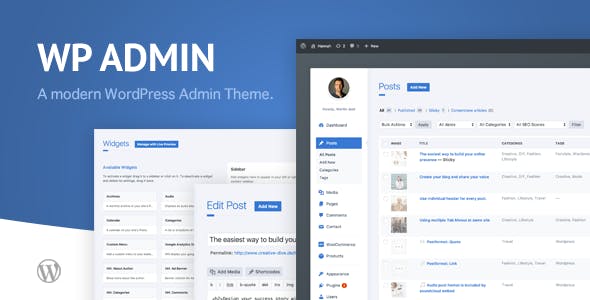 wphave Admin v2.7破解版 –WordPress 一个干净而现代的Admin主题插图