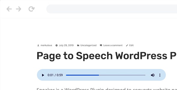 Speaker v4.0.15（已汉化） - WordPress的页面语音转换插件插图