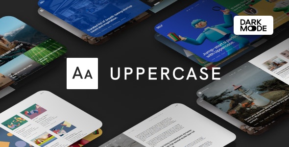 Uppercase v1.1.6 –WordPress暗模式博客主题插图