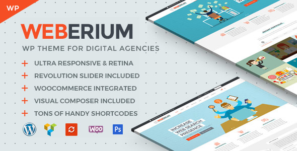 Weberium v1.23 –响应式WordPress主题插图