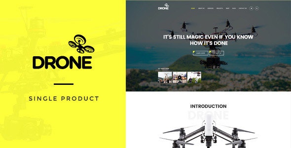 Drone v1.29 – 单一产品WordPress主题插图