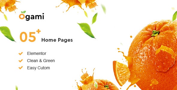 Ogami v1.42 – WordPress Organic Store 主题插图