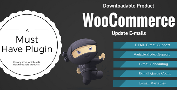 WooCommerce Downloadable Product Update E-mails v2.0.10（已汉化）插图