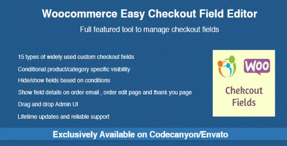 Woocommerce Easy Checkout Field Editor v3.6.2插图