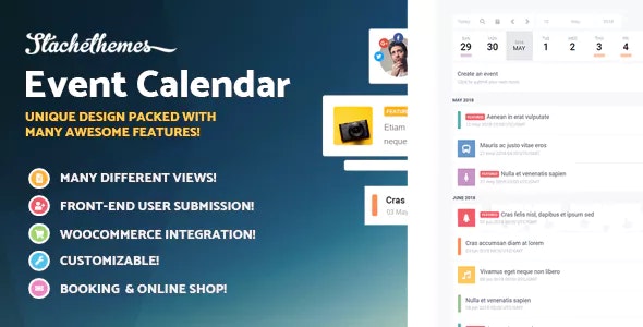 Stachethemes Event Calendar v3.3.1 – WordPress事件日历插件插图