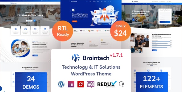 Braintech v2.6.1（已汉化95%） – WordPress技术和IT解决方案主题插图