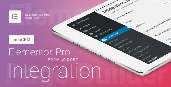 Elementor Pro Form Widget – amoCRM – Integration 2.4.6破解版–WordPress房地产主题