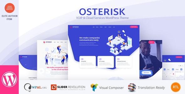 Osterisk v2.9 – VOIP和云服务WordPress主题插图