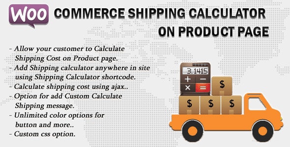 Woocommerce Shipping Calculator On Product Page v3.0 - WordPress运费计算插件插图