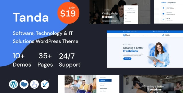 Tanda v1.8 –技术和IT解决方案WordPress主题