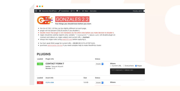 Gonzales v2.3破解版–WordPress加速插件插图