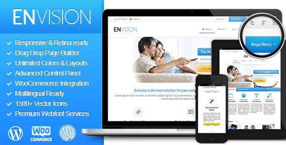 Envision v3.7.0 – WordPress响应式视网膜多用途主题插图