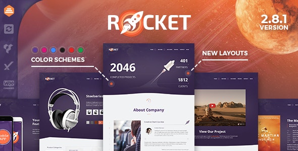 Rocket v2.9.3 – WordPress创意多用途主题插图