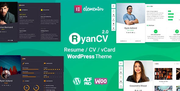 RyanCV v3.3.1 – wordpress简历主题插图