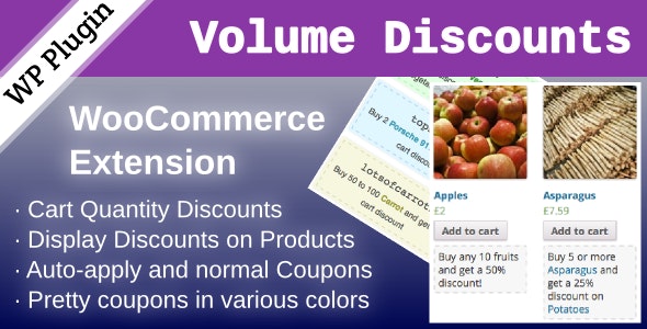 WooCommerce Volume Discount Coupons v1.7.0破解版（已汉化）插图