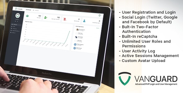 Vanguard v9.0.0 – 高级PHP登录和用户管理插图
