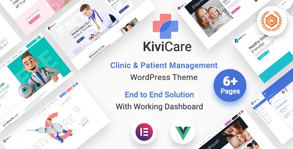 KiviCare v2.1.4 – WordPress诊所和患者管理主题插图