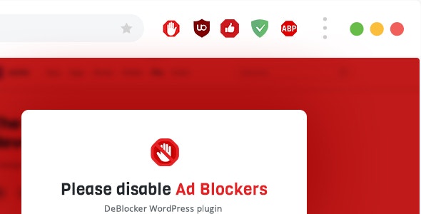 DeBlocker v3.4.3（已汉化） –用于WordPress插件的反AdBlock插图