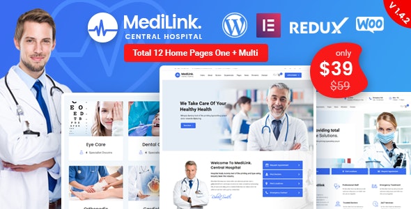 Medilink v2.0.6 –WordPress健康和医疗主题插图