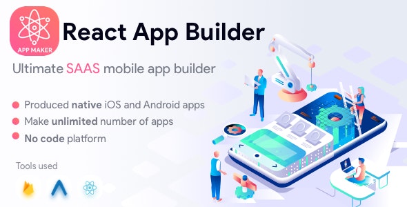 React App Builder v13.5.0 – SaaS – 无限数量的应用程序插图