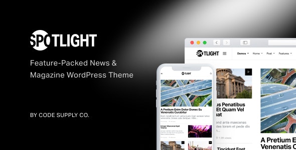 Spotlight v1.7.3 – WordPress新闻和杂志主题插图